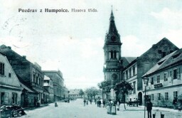 Humpolec, Komenského třída (dnes Husova ulice)